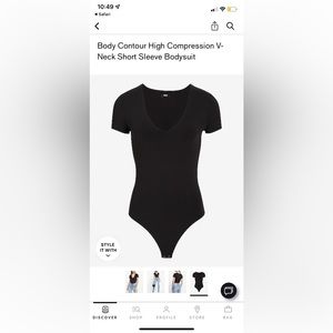 V-neck olive GREEN light compression body suit!!